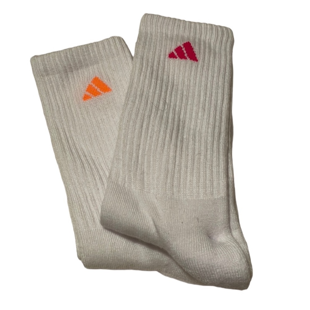 Two pairs of adidas women’s crew socks. NWT